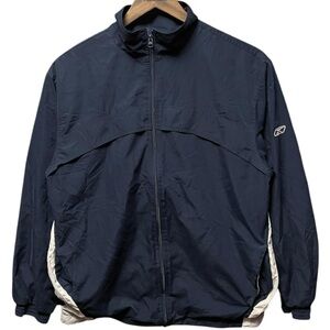 Reebok vintage 90s 2000s full zip adjustable long sleeve retro  track jacket